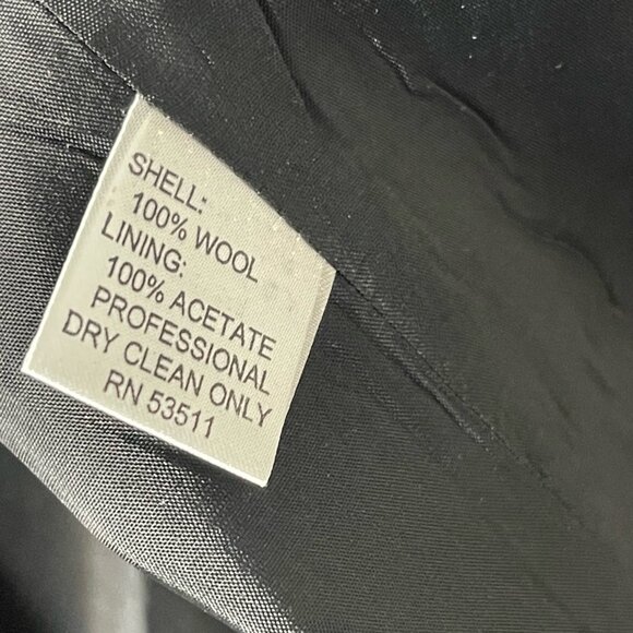 Ann Tjian for Kenar Black Wool Blazer Jacket Women’s Size 10 - Picture 4 of 4